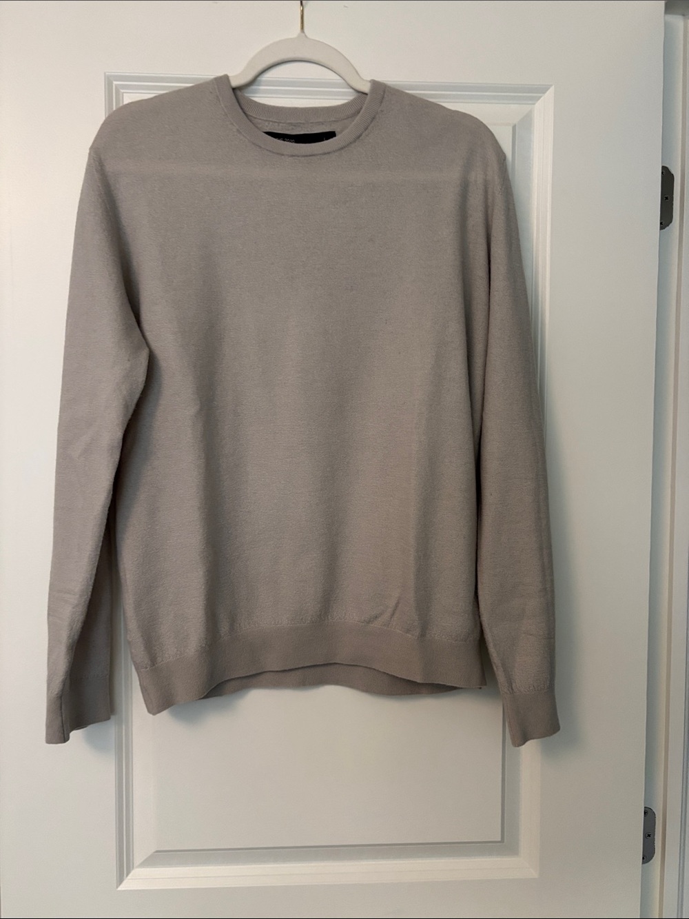 Classic cashmere Crewneck Sweater - Light Gray
